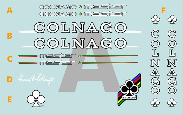colnago master decals