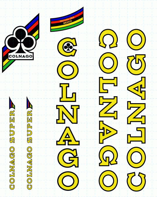 colnago super decals