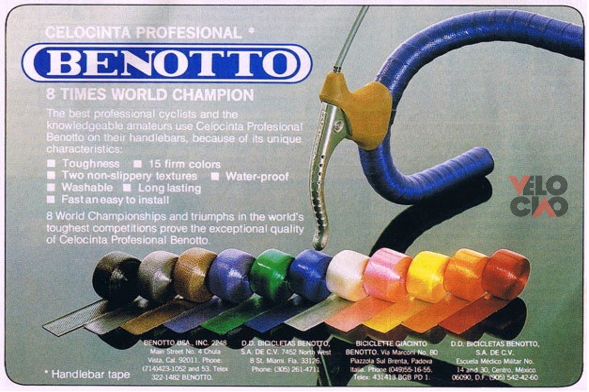 1 BENOTTO TEXTURED Yellow Handlebar Tape Cello Bar pack Vintage Bicycle New