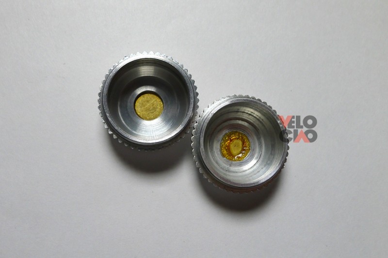 Dust caps for Vintage campagnolo 50th anniversary pedals plastic chrome silver